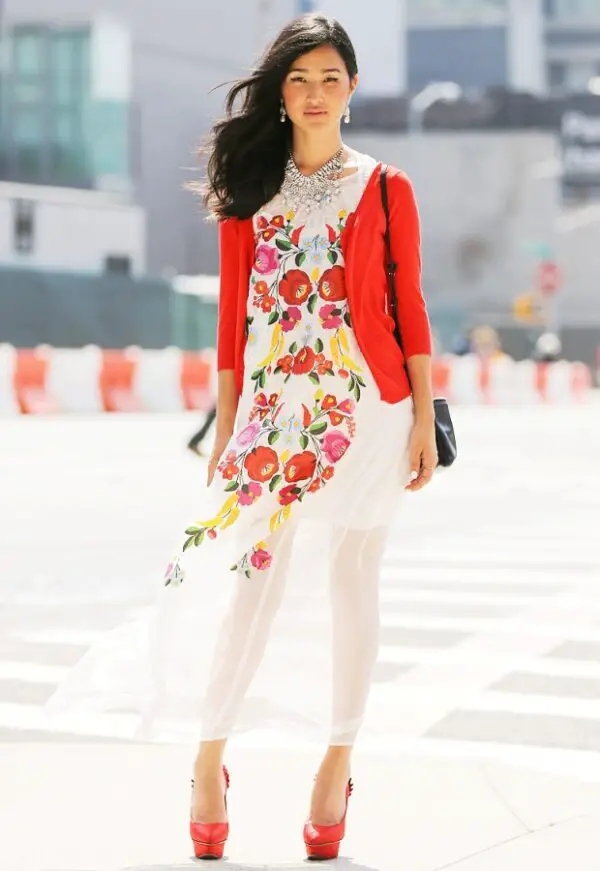 5-sheer-floral-print-outfit-with-red-blazer