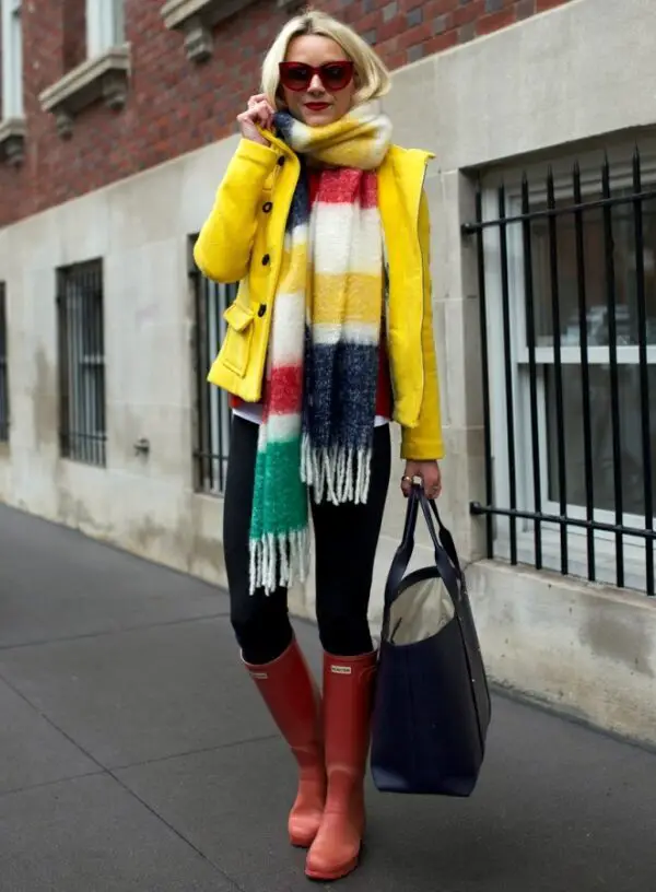 5-striped-scarf-with-cold-weather-outfit-and-rain-boots