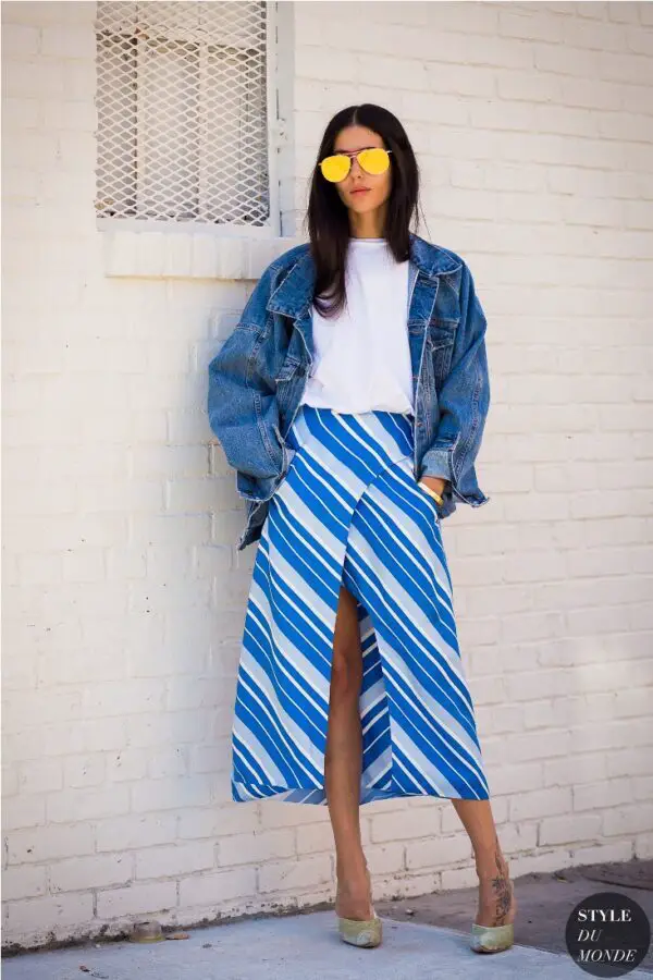 5-striped-skirt-with-denim-jacket-and-plain-tee