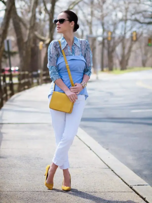 5-white-jeans-with-button-down-shirt-and-yellow-shoes