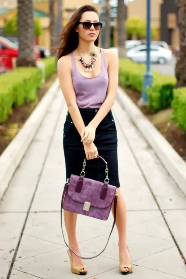 6-lavender-bag-with-tank-top-and-pencil-skirt