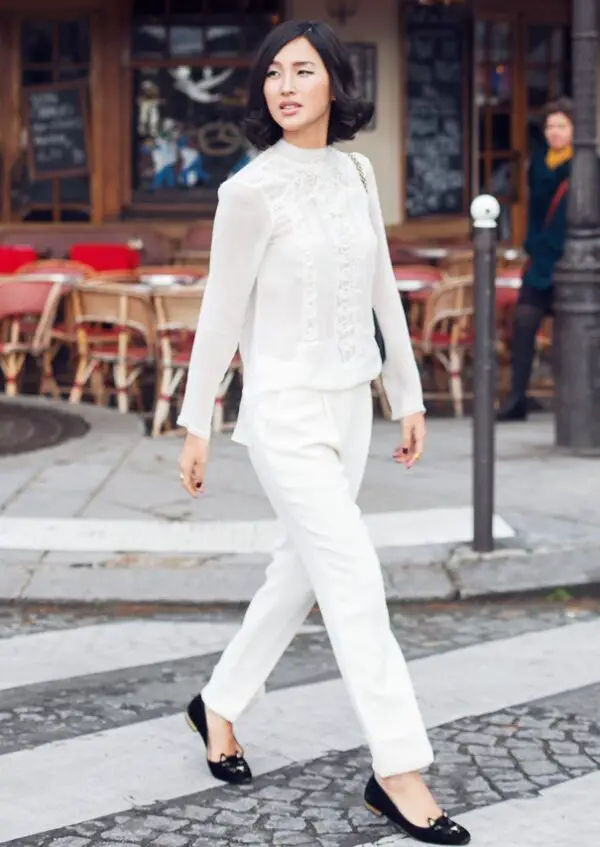 7-cat-inspired-ballet-flats-with-all-white-outfit