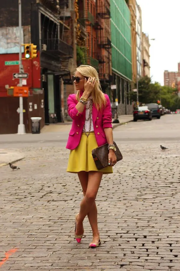 7-pink-blazer-with-yellow-skirt