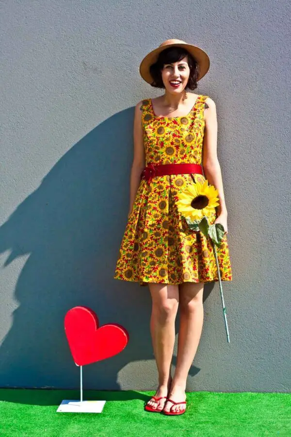 7-sunflower-print-dress
