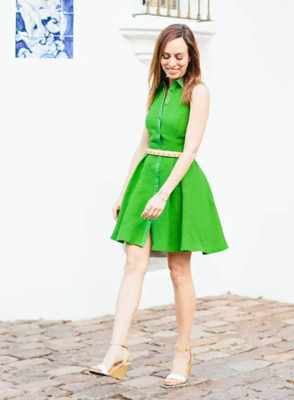 7-wedge-sandals-with-green-dress
