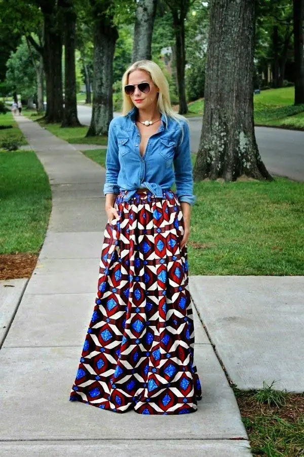 casual-outfit-with-denim-top-and-maxi-skirt-1