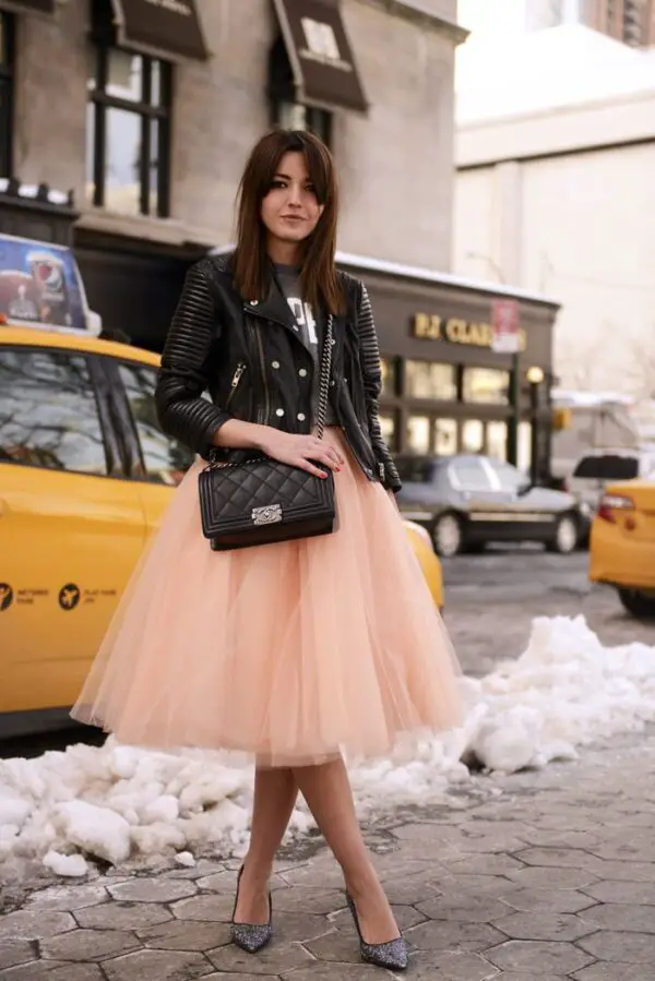 edgy-leather-jacket-and-tulle-skirt