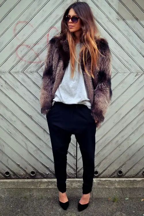 fur-coat-and-track-pants