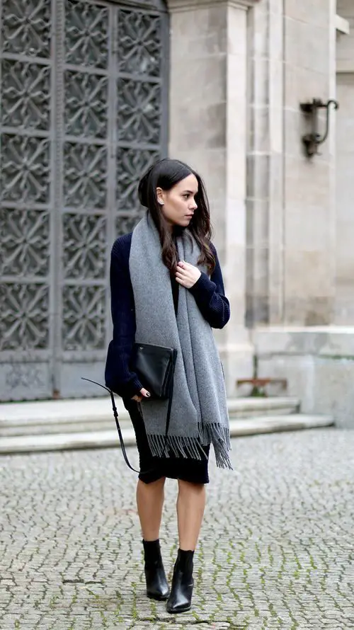 lbd-topped-with-oversized-scarf-1