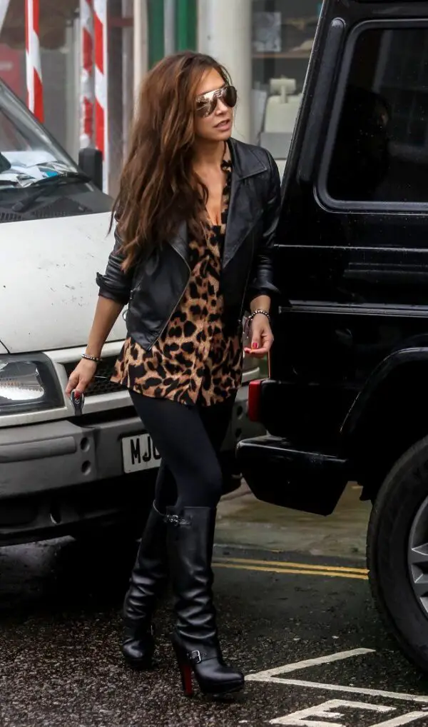 leopard-print-top-and-leather-jacket