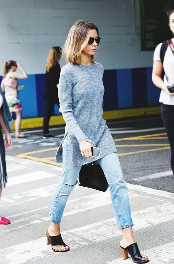 long-knit-top-and-skinny-jeans