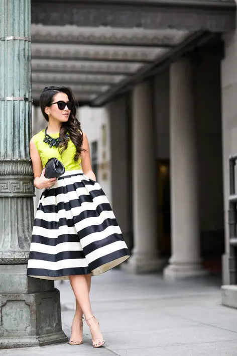 neon-top-and-stripes-skirt