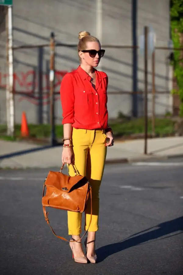 nude-flats-with-color-blocking-outfit