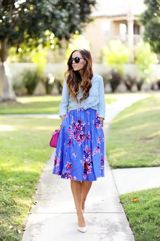 printed-floral-skirt