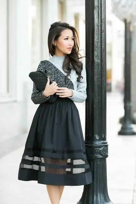 sheer-striped-skirt