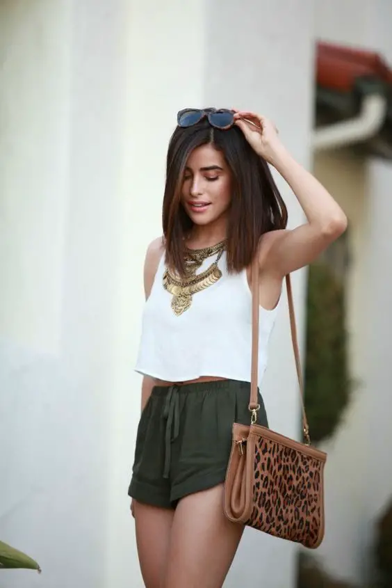 white-crop-top-and-shorts