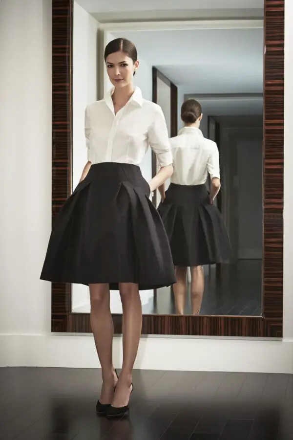 white-top-and-black-skirt-1
