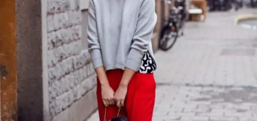 1-ankle-boots-with-red-pants-and-gray-top
