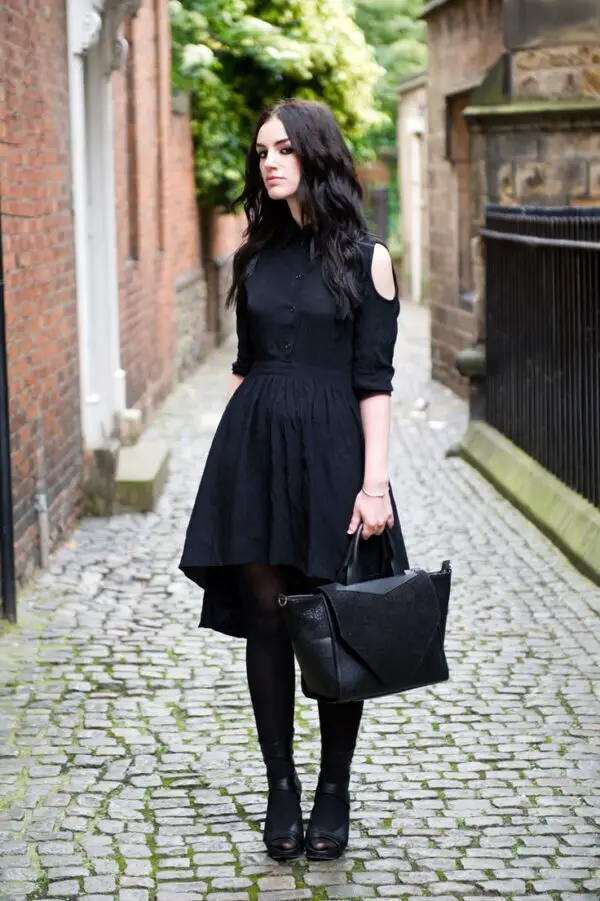 1-black-cold-shoulder-dress-with-tote-bag