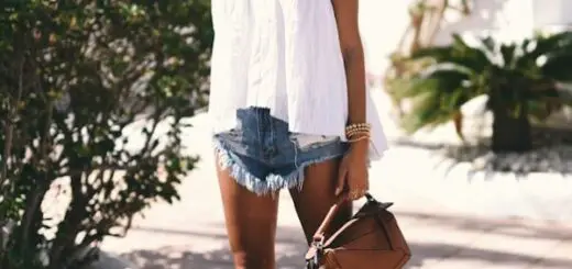 1-breezy-white-top-with-frayed-shorts
