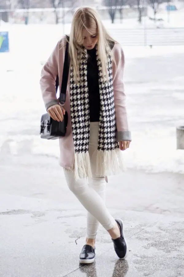 1-houndstooth-scarf-with-classic-outfit