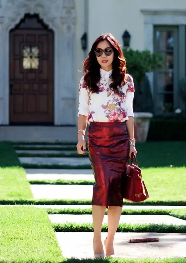 1-red-skirt-with-floral-top