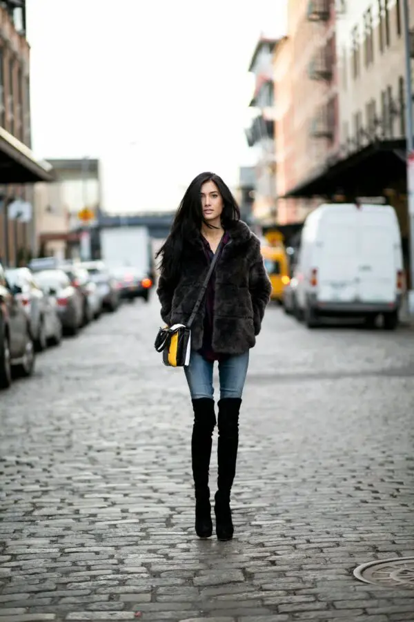 2-chic-black-coat-and-boots-with-denim-jeans