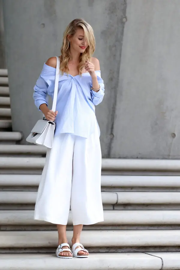 2-culottes-with-off-shoulder-top-and-birkenstocks