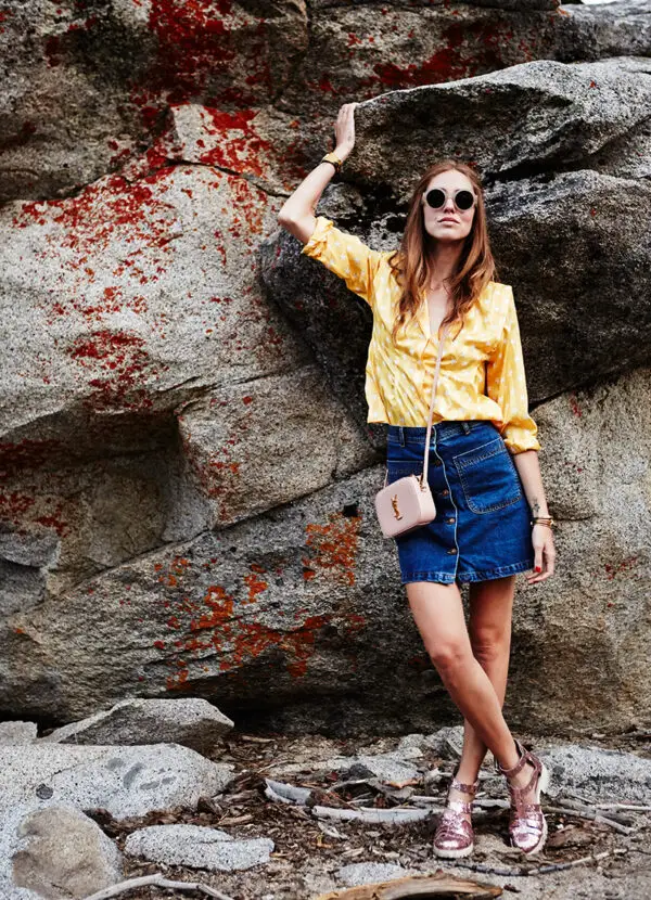 2-denim-button-front-skirt-with-yellow-blouse