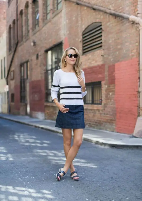 2-denim-skirt-with-striped-top