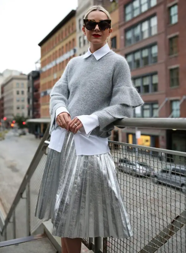 2-eccentric-outfit-with-metallic-silver-skirt