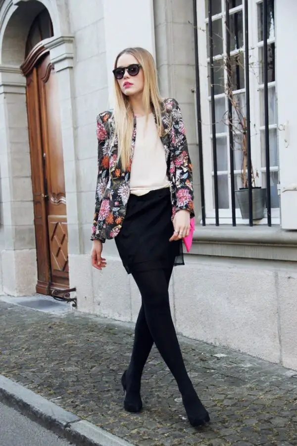 2-floral-blazer-with-mini-skirt-and-tights
