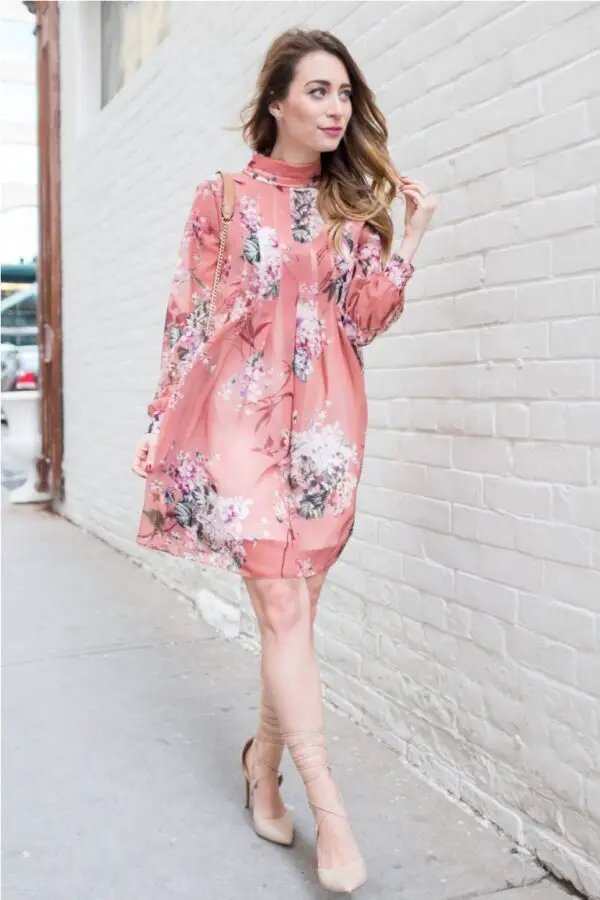 2-long-sleeved-floral-dress-with-lace-up-shoes