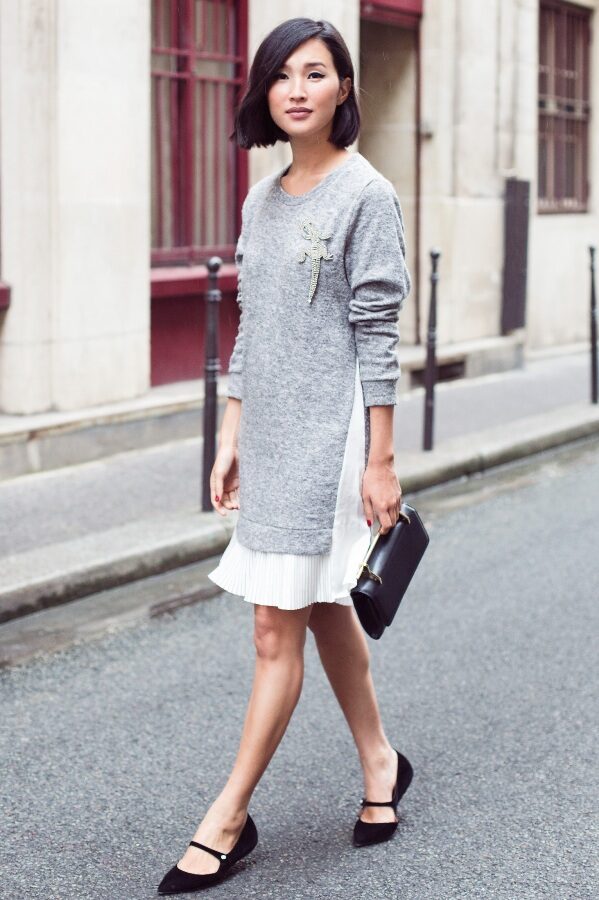 2-mary-jane-flats-with-tunic-sweater-and-brooch