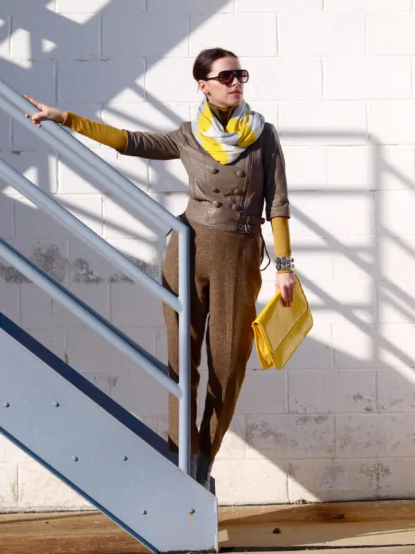 2-mustard-scarf-with-leather-top-and-brown-pants-2