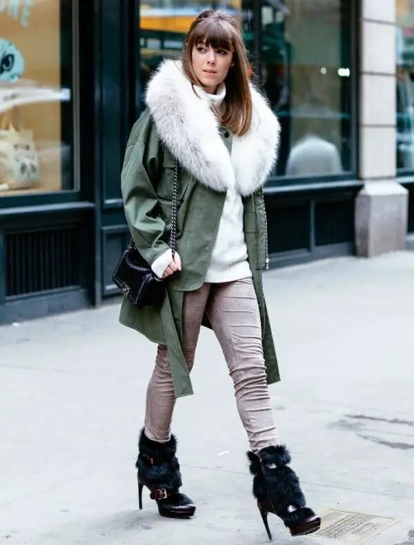 2-olive-green-winter-coat-with-casual-outfit-and-fur-boots