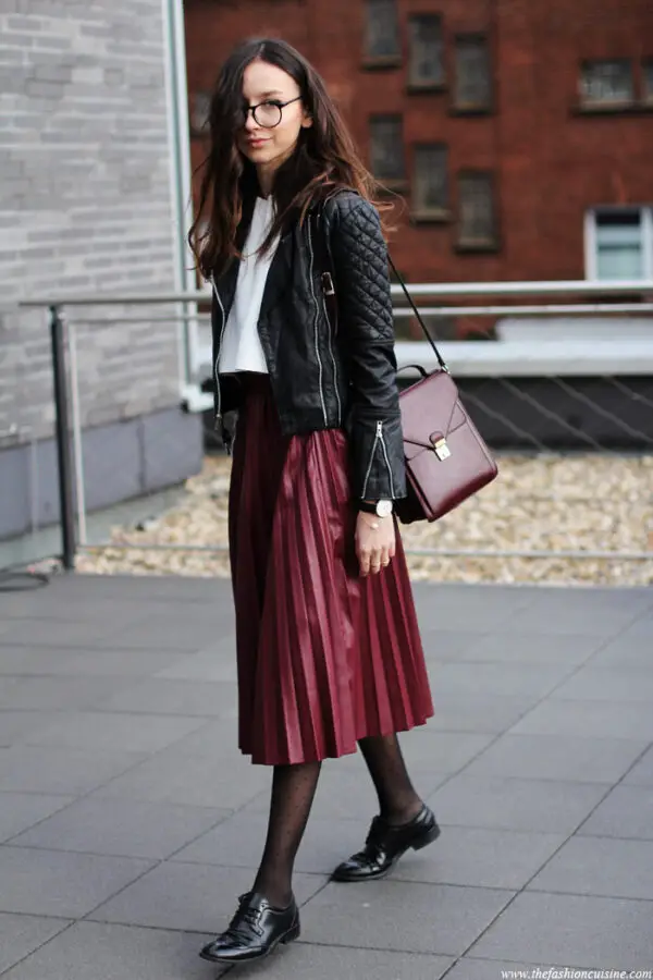 3-leather-jacket-with-burgundy-skirt