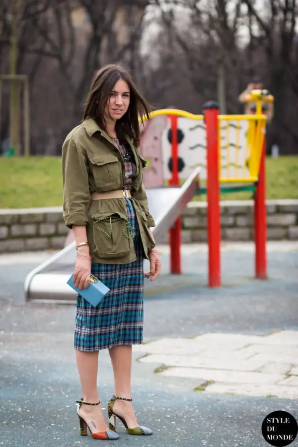 3-military-jacket-with-plaid-skirt