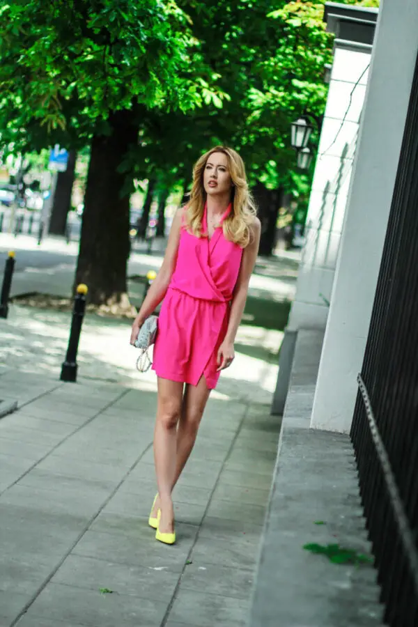 3-pink-dress-with-neon-pumps
