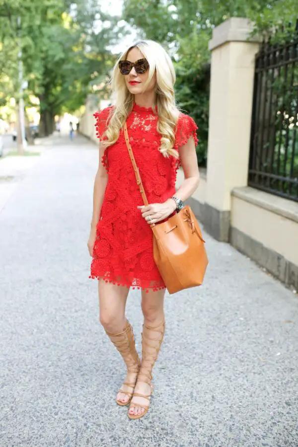 3-red-lace-dress-with-gladiator-sandals