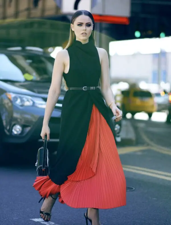 3-red-skirt-with-black-turtleneck-dress