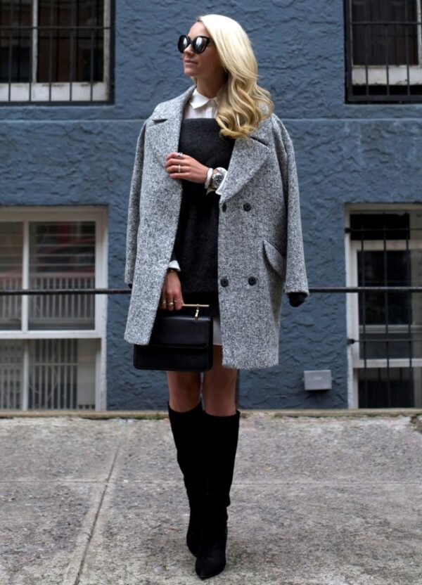 4-button-down-shirt-with-gray-coat-and-military-dress