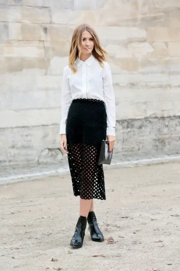 4-mesh-skirt-with-white-button-down-shirt