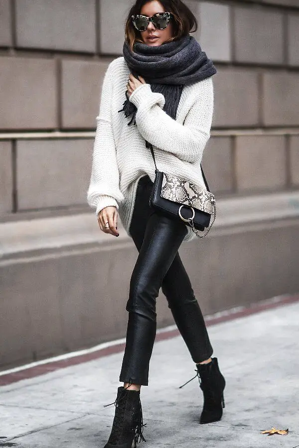 4-oversized-sweater-with-leather-trousers-and-shawl