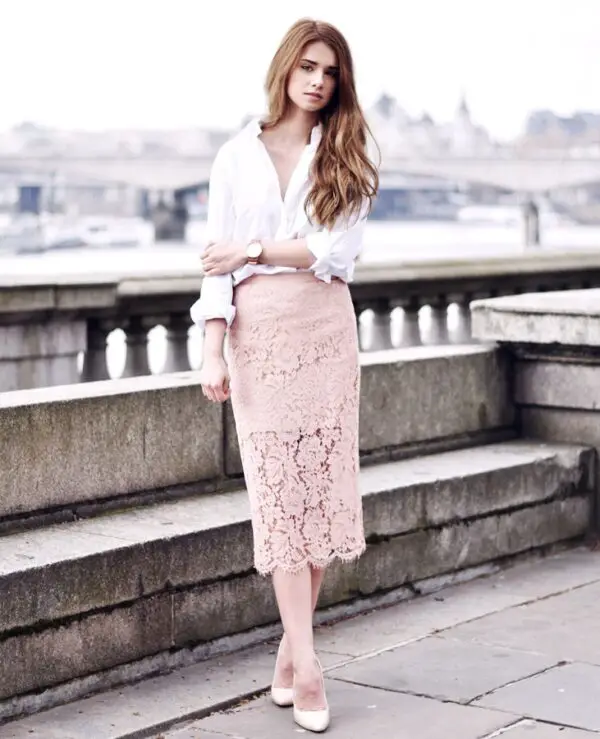 4-pastel-pink-lace-skirt-with-button-down-shirt