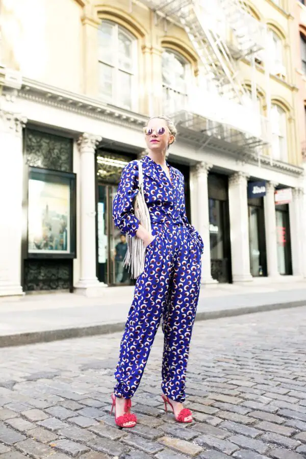 4-peacock-print-jumpsuit-with-red-sandals-1