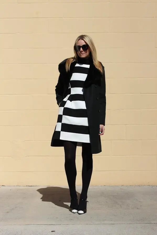 4-striped-dress-with-black-coat