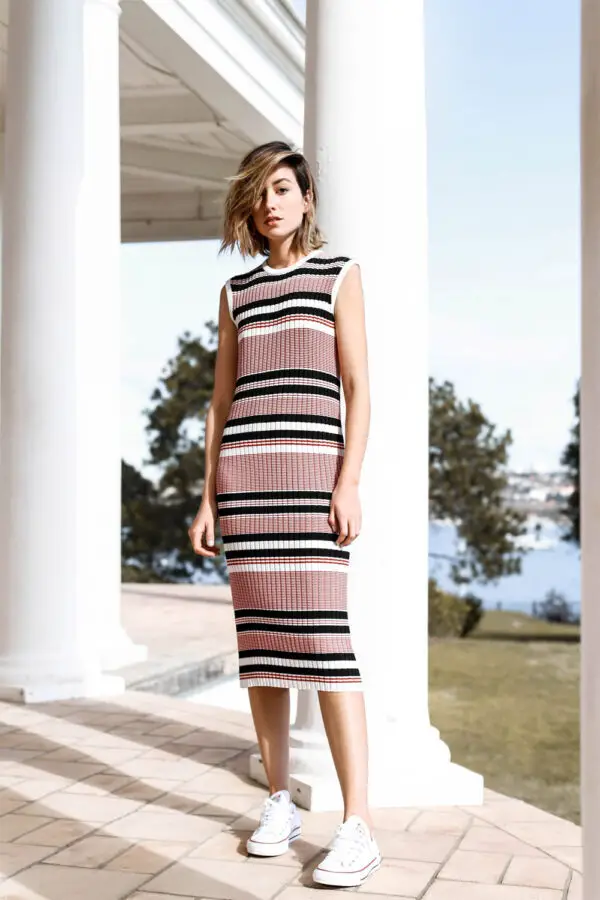 4-striped-dress-with-sneakers