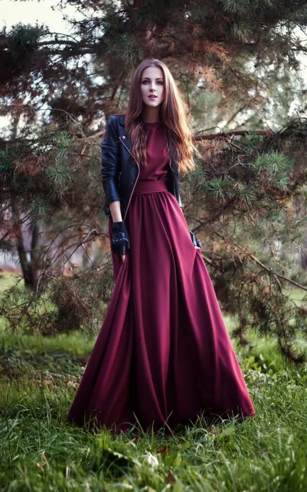 5-burgundy-maxidress-with-leather-jacket-1