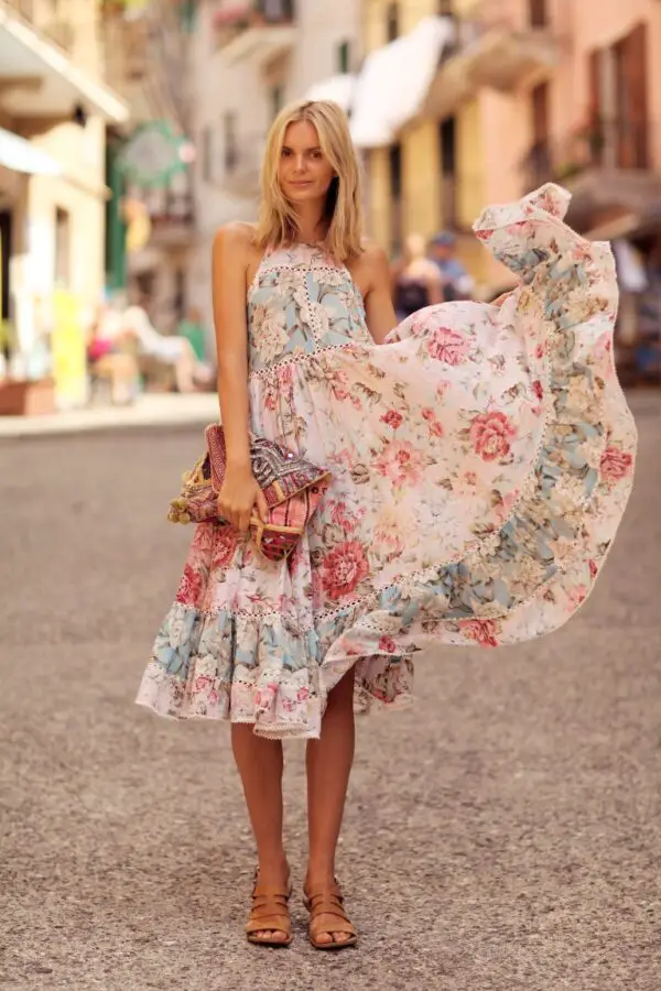 5-floral-dress-with-strappy-sandals-1